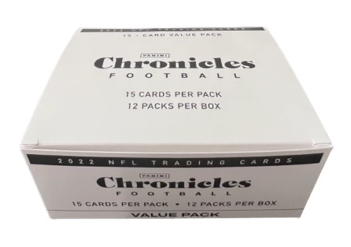 2022 Panini Chronicles Football 12 Value Pack Box