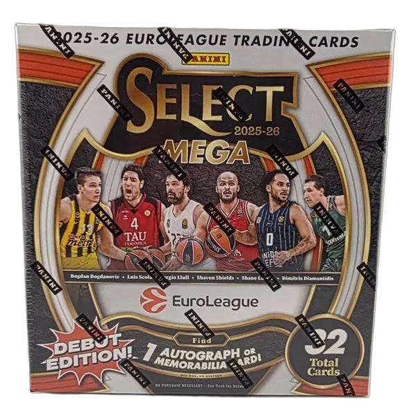 2025/26 Panini Select EuroLeague Basketball Hobby Mega Box