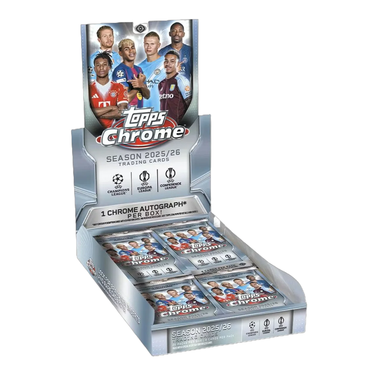 2025/26 Topps Chrome UEFA Club Competitions Soccer Hobby Box