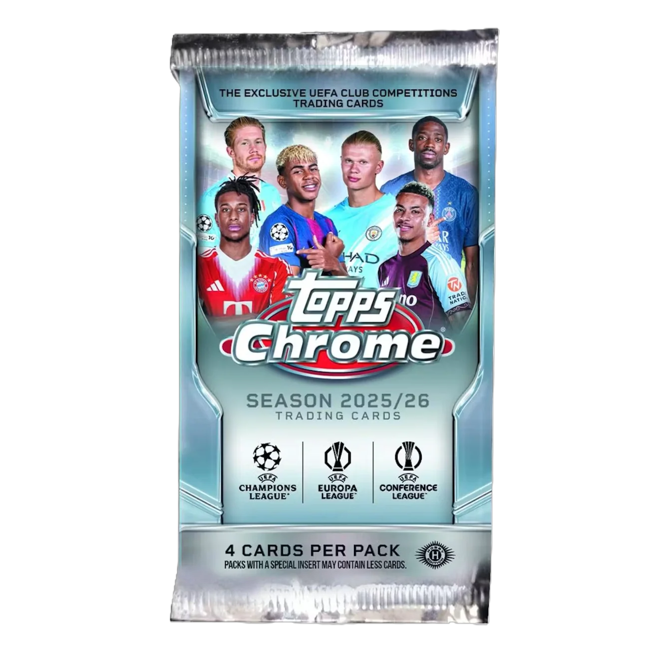2025/26 Topps Chrome UEFA Club Competitions Soccer Hobby Pack
