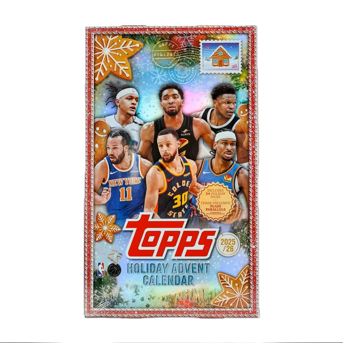 2025/26 Topps Holiday Basketball Countdown Calendar Box