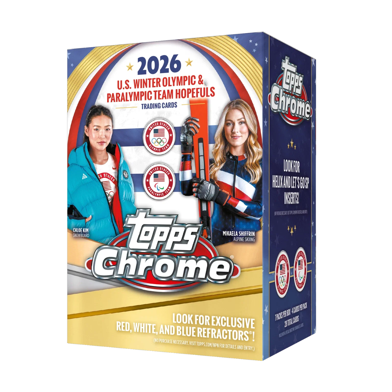 2026 Topps Chrome U.S. Winter Olympics & Paralympic Team Hopefuls Blaster Box