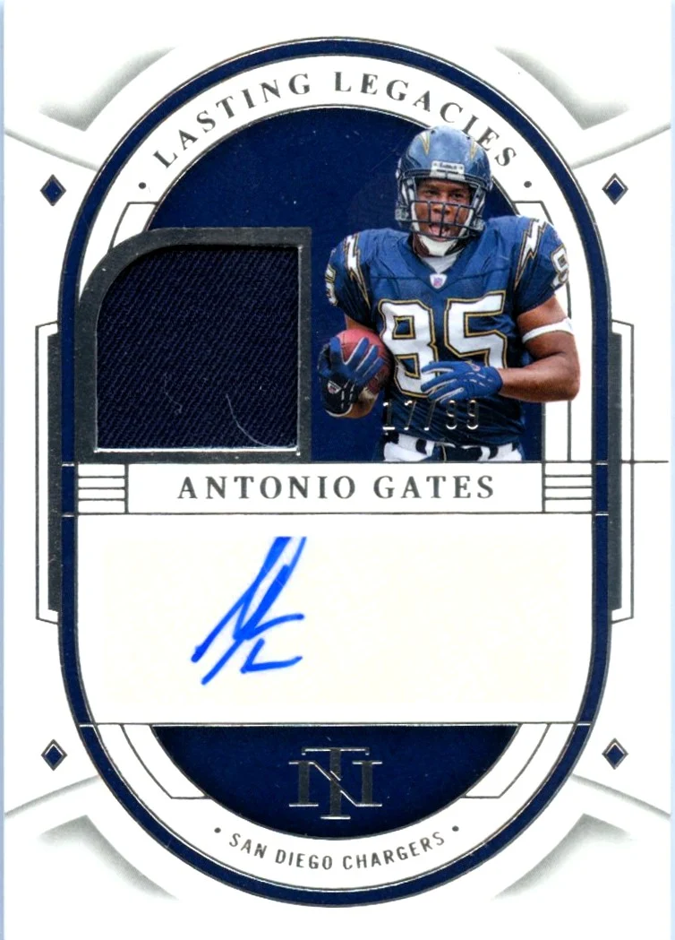 Antonio Gates 2023 National Treasures Lasting Legacies Patch Auto SP 17/99