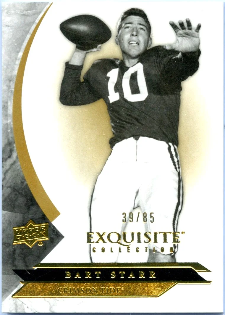Bart Starr 2012 Upper Deck Exquisite Gold SP 39/85