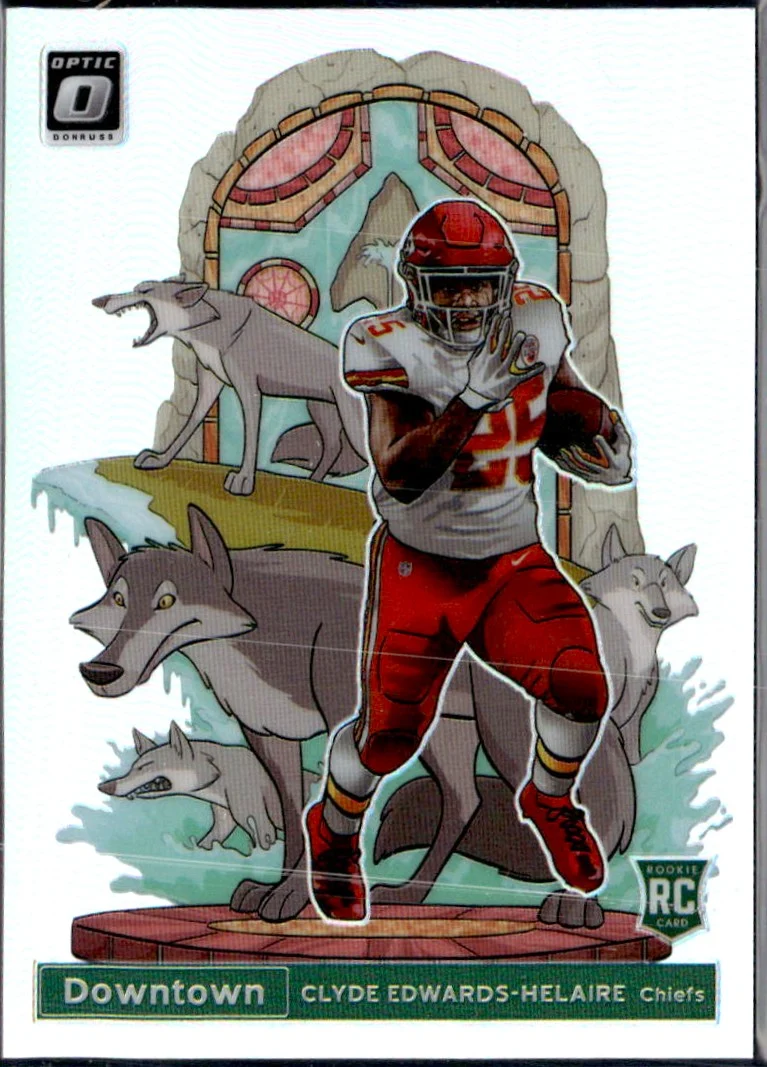 Clyde Edwards-Helaire RC 2020 Donruss Optic Downtown! Rookie SSP