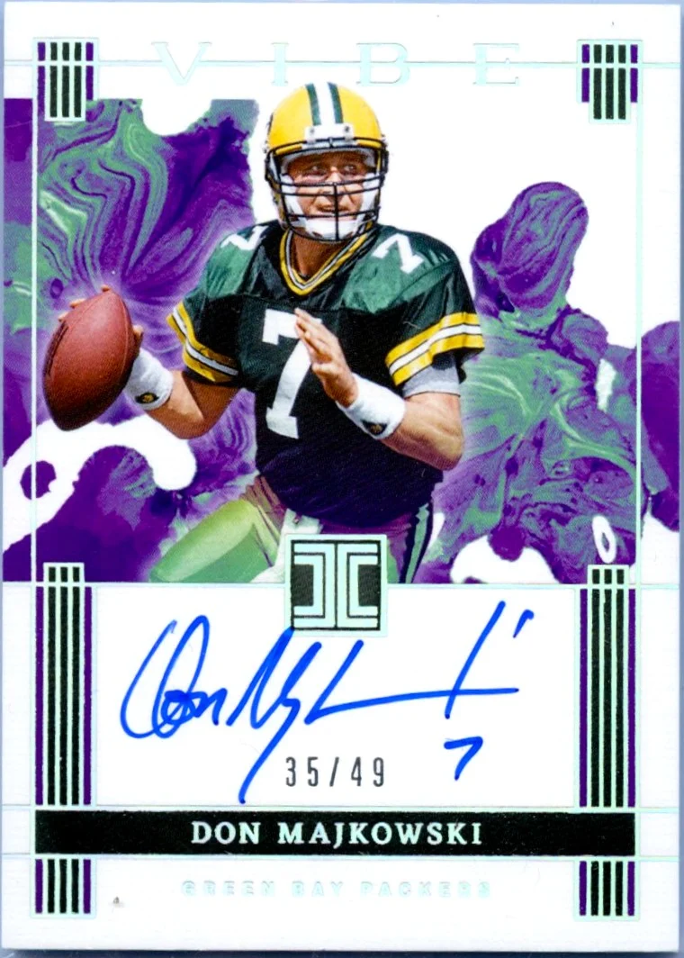 Don Majkowski 2025 Impeccable Silver Vibe On Card Auto SP 35/49