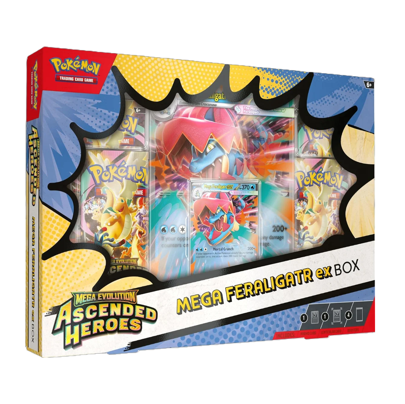 Pokemon Ascended Heroes Mega Meganium/Embroar/Feraligatr ex Box - Image 3
