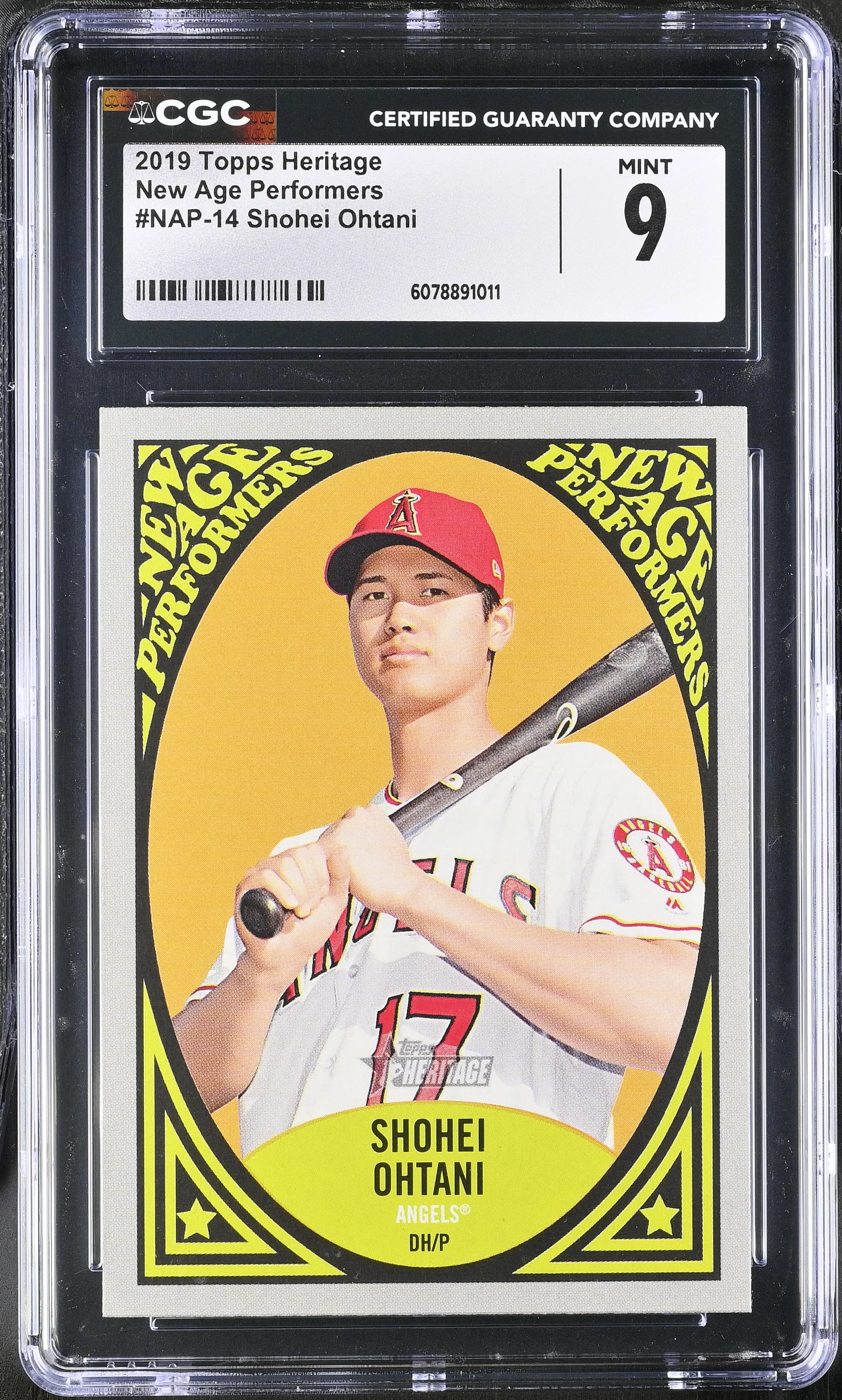 Shohei Ohtani 2019 Topps Heritage New Age Performers CGC 9