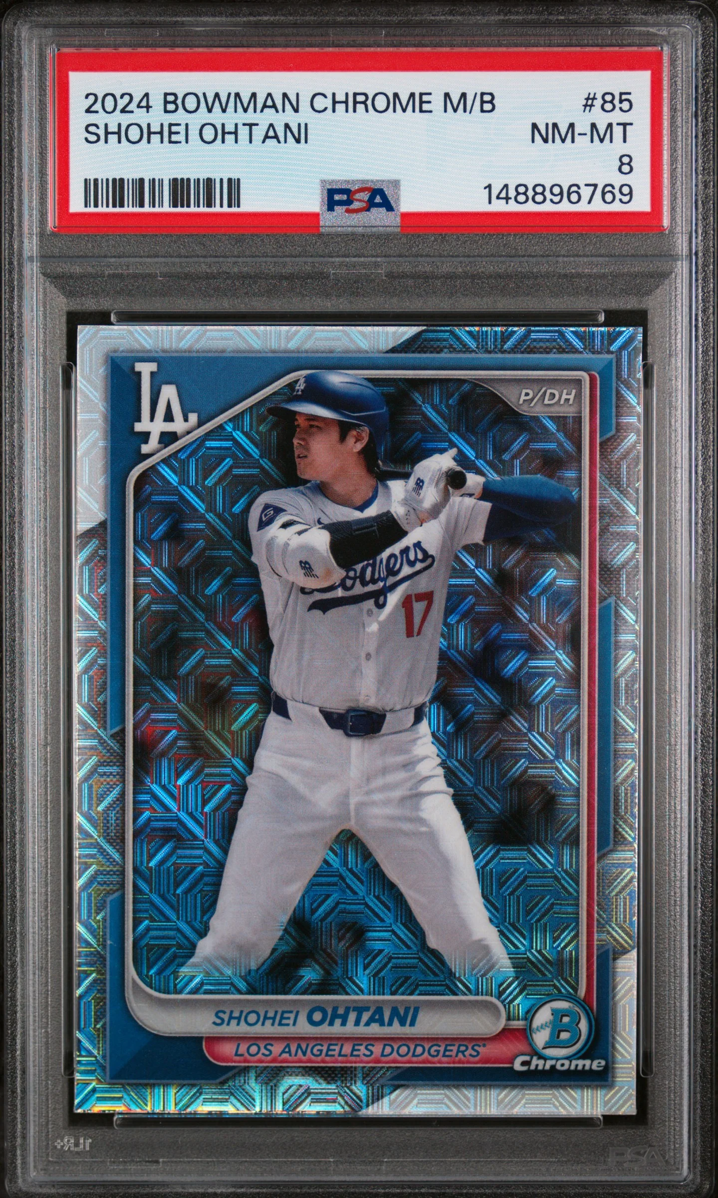 Shohei Ohtani 2024 Bowman Chrome Mega Box #85 PSA 8