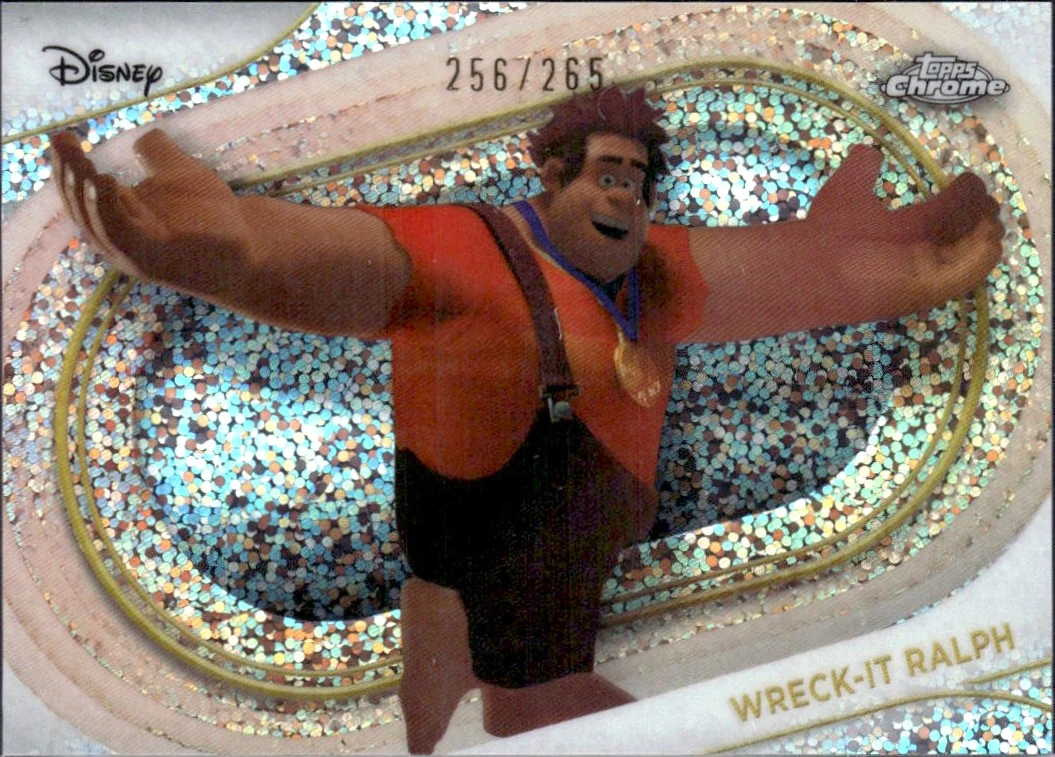 Wreck-It Ralph 2025 Topps Chrome Disney Speckle Refractor SP 256/265